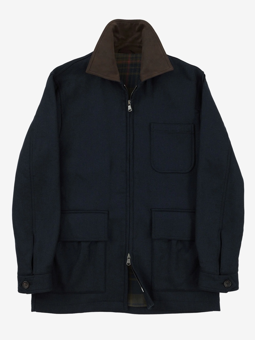 Shooting Jacket Technical Wool Navy